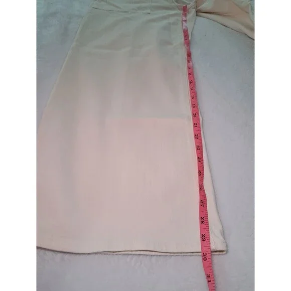 J.Crew Camp Pocket Wide Leg Jean Ecru Wash High Rise CH917 $128 Size 31 NWT - Picture 11 of 12